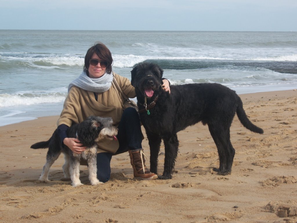 Brigit en Bo aan zee